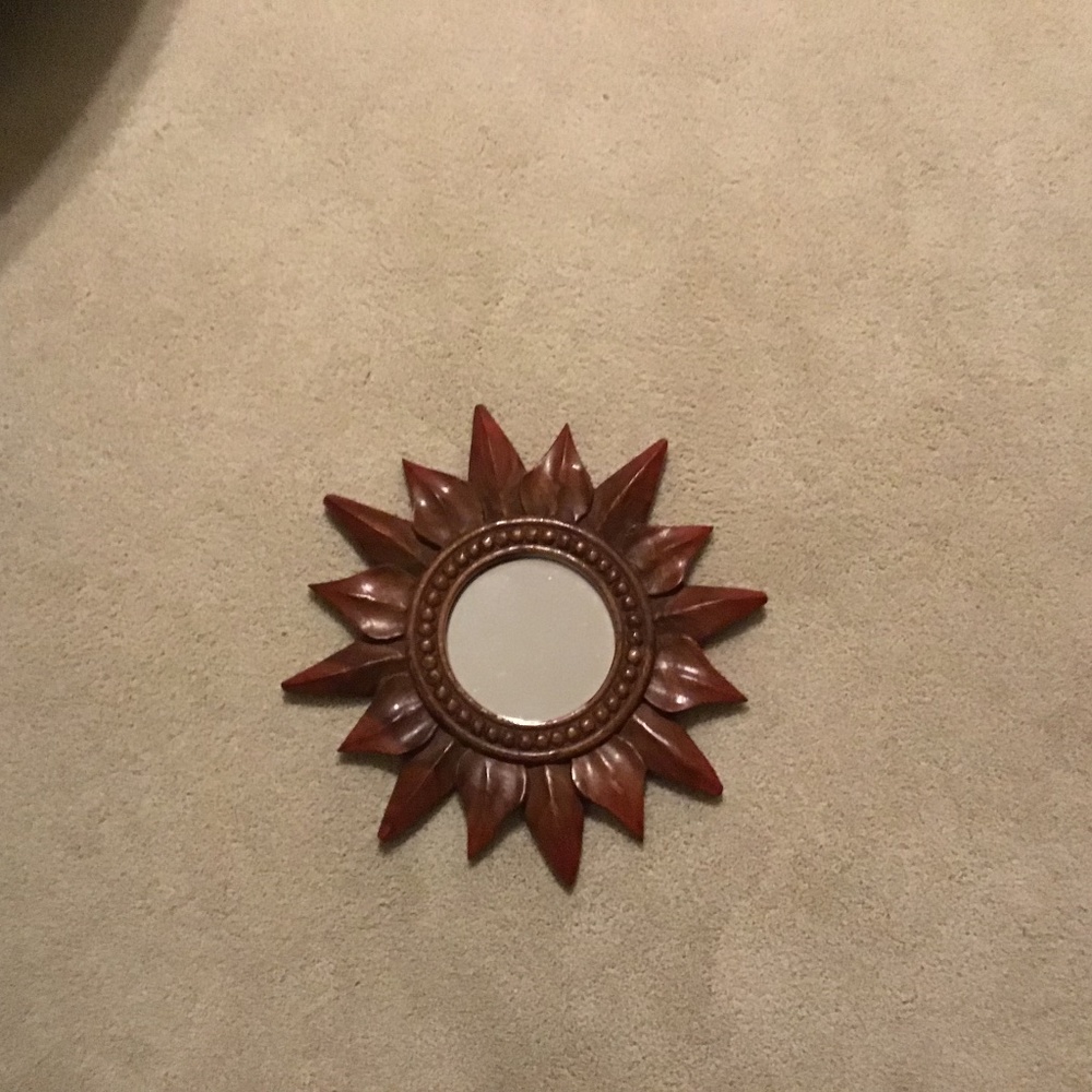 Wooden mirror, wall mounted